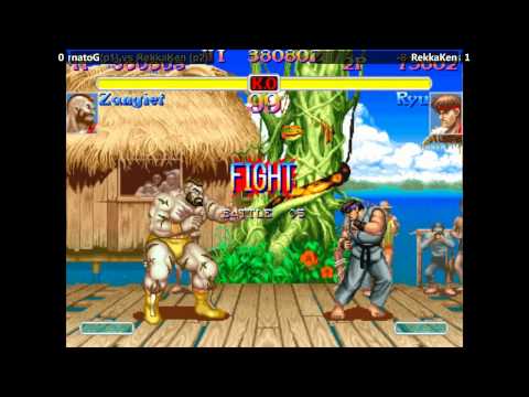 Super Turbo @ Fightmania - natoG (Zangief) vs RekkaKen (Ryu) [720p/60fps]