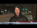 Sports reporter is not enjoying the cold