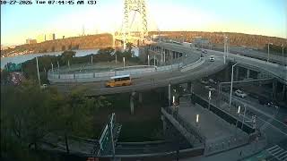 GWB NYC Side Live: Watch the Majestic George Washington Bridge Anytime. live webcam