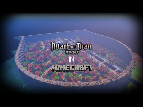 [Minecraft Timelapse] I Built Shiganshina 1:1 In Minecraft
