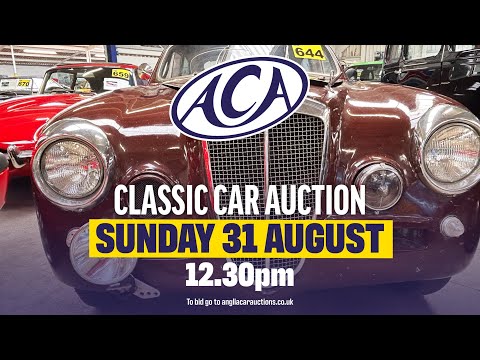 LIVE CLASSIC CAR AUCTION! Anglia Car Auctions August 2025 sale - Day Two