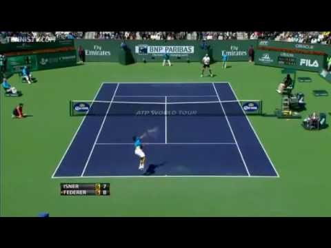 Federer vs Isner - Indian Wells 2012 Final - Highlights