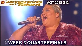 Christina Wells “I Am Changing” Gets STANDING OVATION QUARTERFINALS 3 America&#39;s Got Talent 2018 AGT