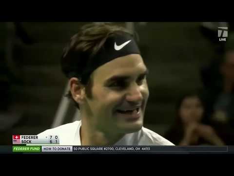Ball girl outplays Roger Federer - Match for Africa 5