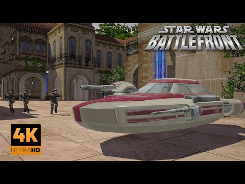 rebel alliance vs separatists alliance - Star Wars Battlefront 2004 defending Naboo Theed - (4K HD)
