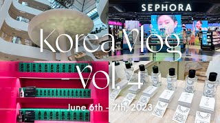 Korea Vlog Vol. 4 | SEPHORA | DUNKIN' L!VE | THE HYUNDAI SEOULでショッピング | 江南で美容施術 | 2023年6月 【韓国Vlog】