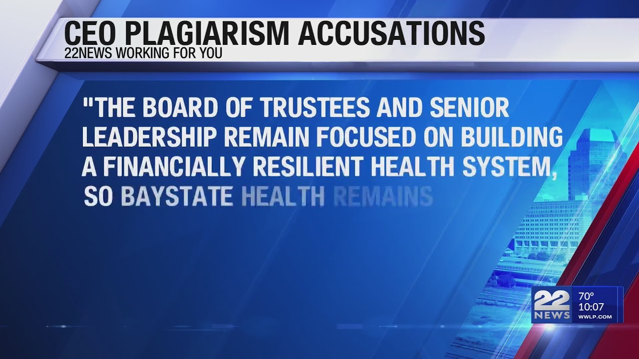 Baystate Health responds to CEO plagiarism accusations
