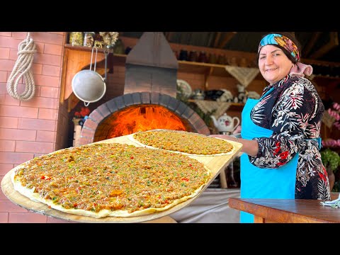 Turkish Lahmacun - Journey to Traditional Village Cuisine! Grandma's Homemade Recipes