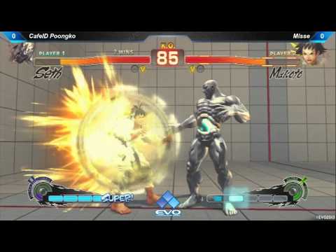 [EVO 2013 SSFIV AE Top 32] CafeID Poongko (Seth) vs Misse (Makoto)