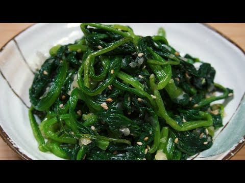 '시금치나물 무침' 맛있게 만드는 법[엄마의손맛]