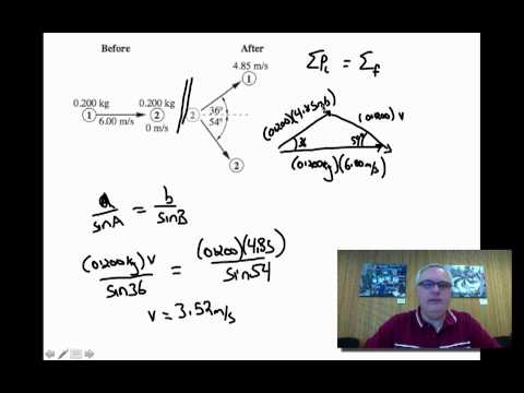 Conservation of Momentum in 2-Dimensions