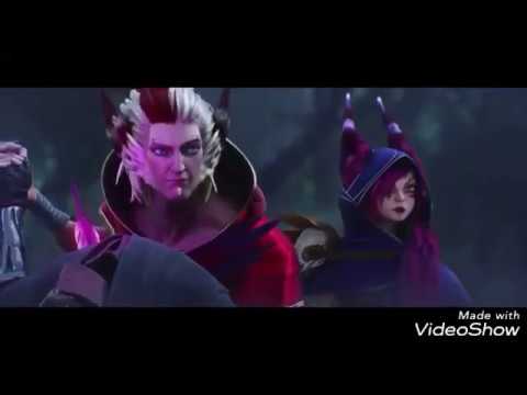 Xayah and rakan  sing  love me