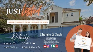 𝐉𝐔𝐒𝐓 𝐋𝐈𝐒𝐓𝐄𝐃 •26802 Stonegate Dr Valencia, Ca• 𝐁𝐘:: 𝐂𝐇𝐄𝐑𝐑𝐈𝐄 & 𝐙𝐀𝐂𝐇