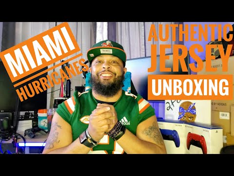 Lids & Fanatics Authentic Miami Hurricanes team issued Jersey Unboxing 🌀🌀🌀