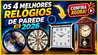 🕒 Os 4 Melhores Relógios de Parede de 2026! Bonitos, Modernos e Elegantes