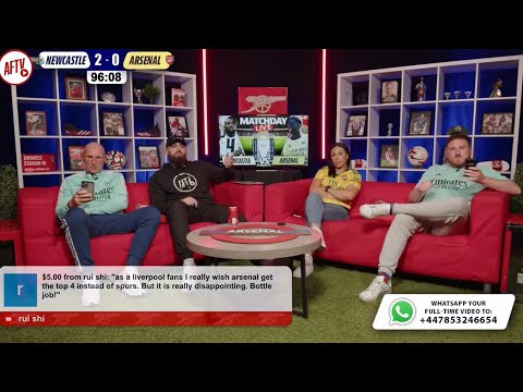 AFTV react to full time whistle vs Newcastle: “Our season is done”