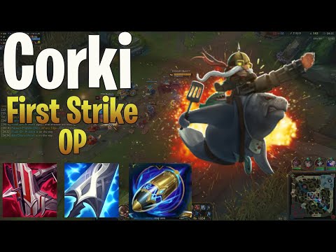Corki with first strike is very good!