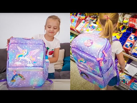 Paulina geht in die Vorschule - Rucksack Unboxing und Einkauf für die Vorschule | GMT für Kinder
