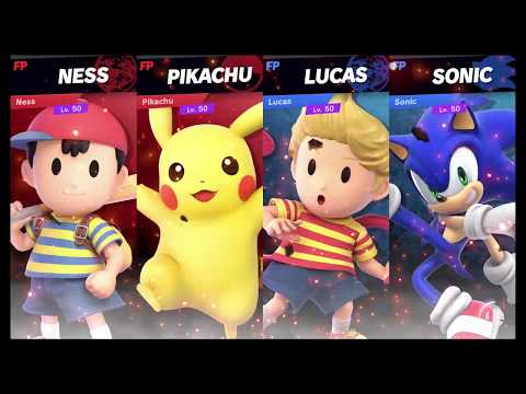 Super Smash Bros Ultimate Amiibo Fights   Request #10673 Ness & Pikachu vs Lucas & Sonic