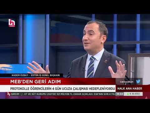 Sendikamız Eğitim-İş`in gündeme getirdiği, MEB`in bir market zinciriyle imzaladığı ve çocuk işçiliğin yasal kılıfı olan protokolün iptal edilmesi, Halk Tv`de Can Coşkun`un sınduğu Ana Haber`de yayımlandı.  | EĞİTİM İŞ