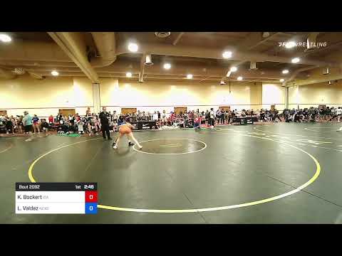 122 Lbs Round Of 16 - Kierstyn Bockert, Interior Grappling Academy Vs Lauren Valdez, NexGen Region