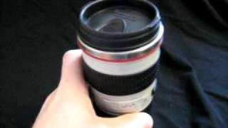 preview picture of video 'Canon 70-200mm F4 L Collectible Travel Coffee Cup'