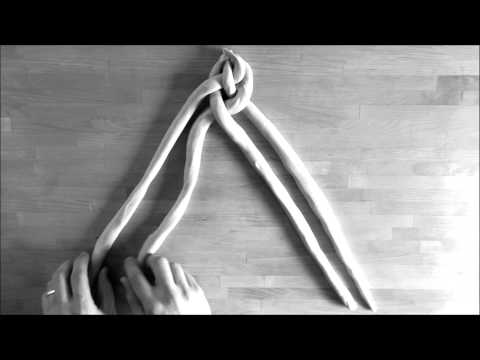 Zopfflechten aus 4 Strängen