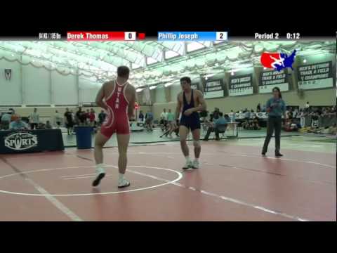 University Nat`ls FS  84 KG / 185 lbs: Derek Thomas vs. Phillip Joseph