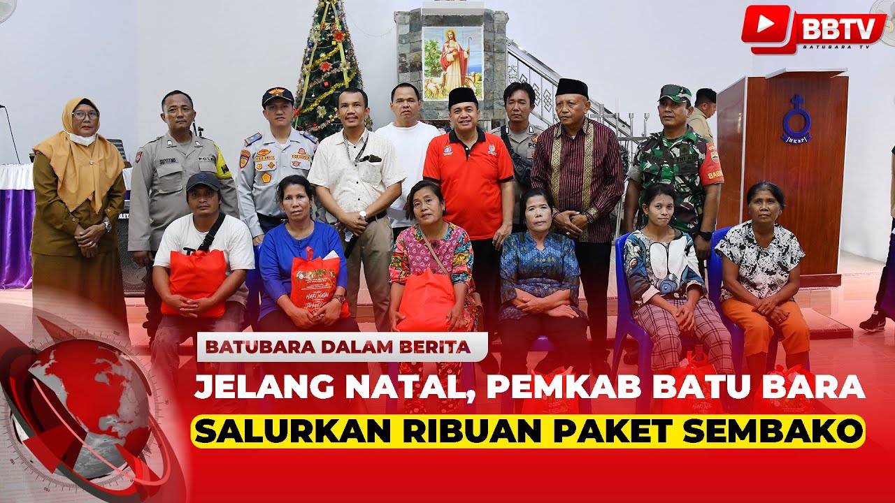 JELANG NATAL, PEMKAB BATU BARA SALURKAN RIBUAN PAKET SEMBAKO