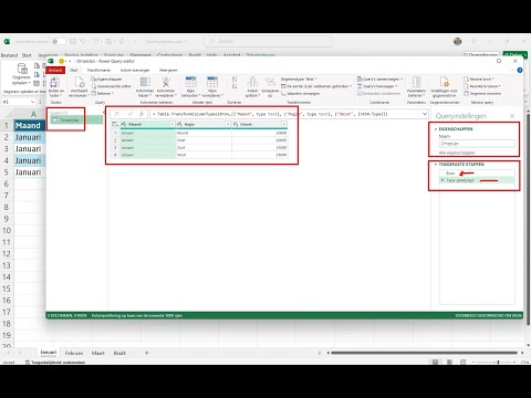 Power Query - Tabellen uit één bestand samenvoegen