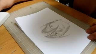 クルトガ一本でリアル風に進撃の巨人のキャラを描いてみた！！