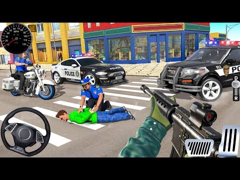 Police Car Chase Simulator 3D Game - Real Cop Cars Driving Simulator 2025 - Android GamePlay