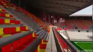 preview picture of video 'Stadion KV Mechelen: 3D-animatie renovatiefase 1 en 2'