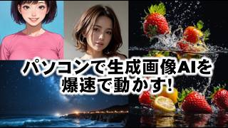 パソコンで生成画像AIを動かす!Stable Diffusionの爆速画像作成のコツ