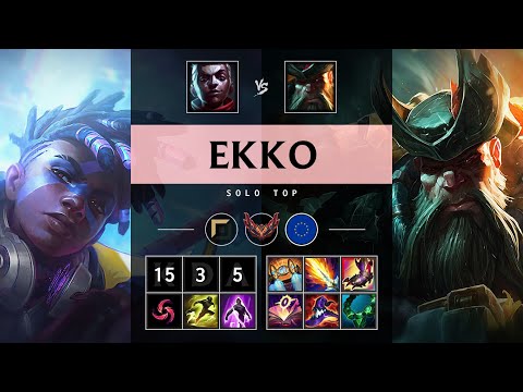 Ekko Top vs Gangplank - EUW Grandmaster Patch 25.17