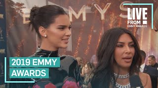 Kim Kardashian & Kendall Jenner Walk 2019 Emmys Red Carpet | E! Red Carpet & Award Shows