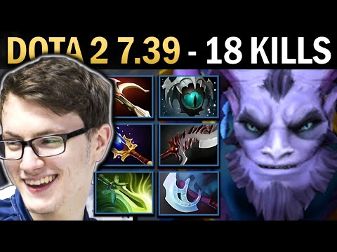 Riki Gameplay Miracle with 18 Kills and Butterfly - Dota 2 7.39