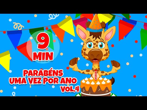 Parabéns Uma Vez Por Ano Vol. 4 - Giramille 9 min | Desenho Animado Musical