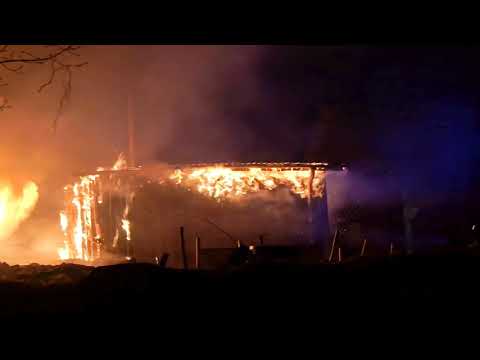 Brand i Hisshult utanför Lammhult