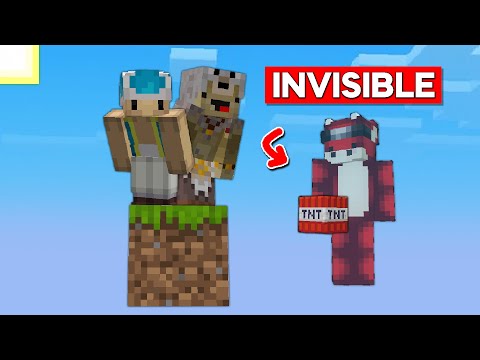 I Secretly Infiltrated His Video on A Block in Minecraft