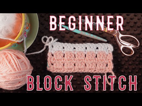Block Stitch | Beginner Crochet | Crochet Baby Blanket | Easy Crochet Pattern