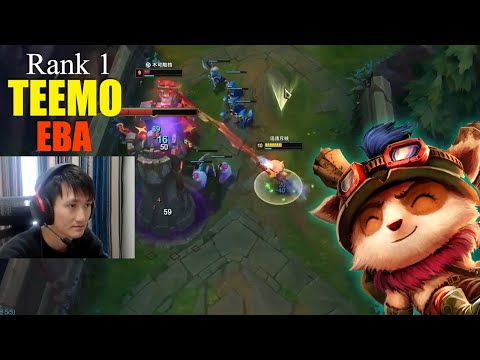 Rank 1 Teemo - GrandMaster Elo - Eba Teemo vs Fiora