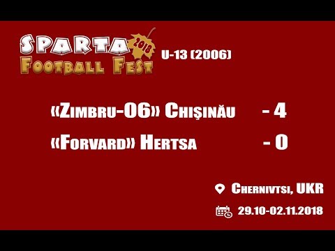 "Zimbru06" Chisinau - "Forvard" Hertsa - 4-0. SFF U13 (02.11.2018)
