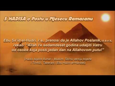 5 Hadisa o postu u mjesecu Ramazanu