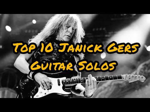 Top 10 Janick Gers Guitar Solos ( Iron Maiden )