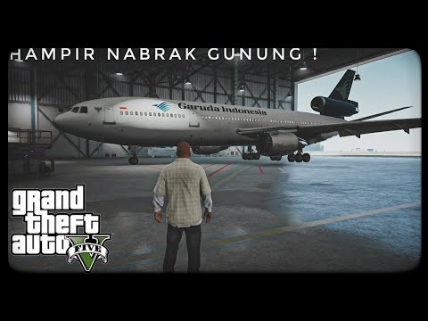 JADI PILOT GARUDA INDONESIA DI GTA V | PILOT BAR BAR | GTA V PC MOD