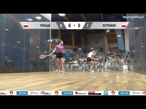 Julia Patałąg - Kinga Szymańska BETARD Indywidualne Mistrzostwa Polski w Squasha 2023 - mały finał