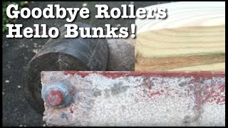 Boat Trailer - switching from rollers to bunks