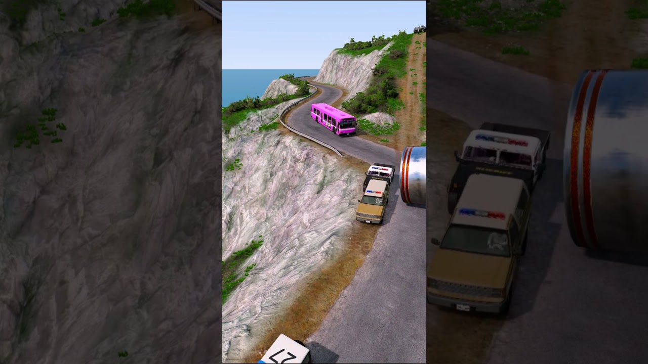 Police Escape. The Bus Meets Its Doom!