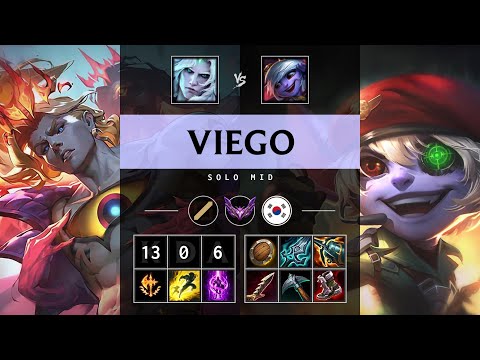 Viego Mid vs Tristana: Perfect KDA, Legendary - KR Master Patch 14.24
